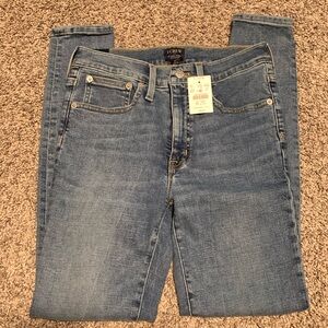J. Crew Medium Wash Mid-Rise Skinny Jeans Sz 27